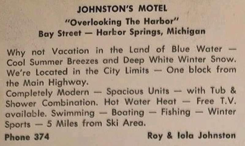 Johnstons Motel - Vintage Postcard (newer photo)